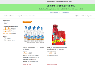 Peñafiel: Compra 3 y paga 2 en Amazon