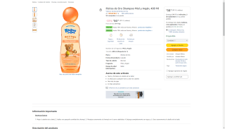 Ricitos de Oro Shampoo Miel y Argán 400ml por $57 | Oferta Amazon