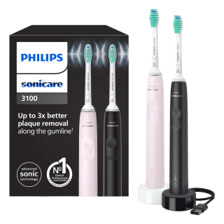 Cepillo eléctrico Philips Sonicare 3100 HX3675/15, 2 unidades por 69.99€