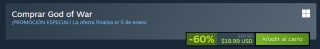 God of War por $332 | Oferta Steam