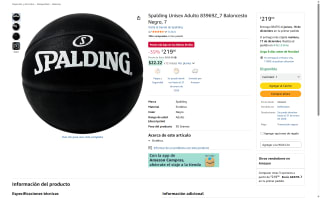 Balón Spalding 83969Z_7 Negro por $219 | Amazon