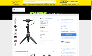 Kit Shure MV88+ de grabación por $2,499 | Oferta Mercado Libre