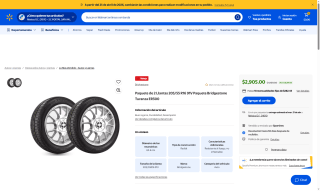 Bridgestone Turanza ER300 205/55 R16 91V por $2,905 | Walmart