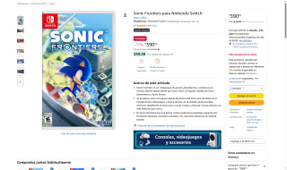 Sonic Frontiers Nintendo Switch por $390 | Oferta Amazon