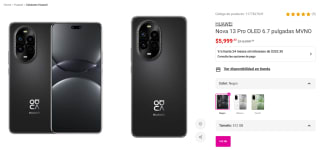 HUAWEI Nova 13 Pro OLED 12GB + 512GB por $5,099 en Liverpool