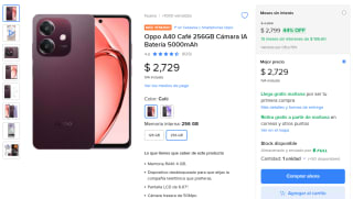 Oppo A40 256GB por $2,729 | Mercado Libre