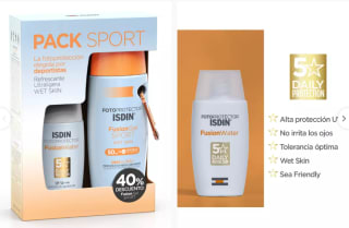 Pack Sport Fotoprotección ISDIN Fusion Water + Fusion por $20.990