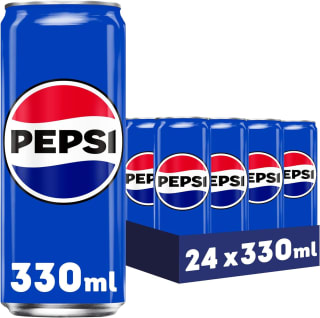 Pepsi regular Refresco de cola, pack de 24 latas de 330 ml por 10.78€
