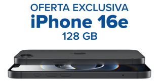 Móvil Iphone 16e 128GB por 399€ (devuelven 240€ en cheque ahorro Carrefour)