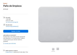 Paño de Limpieza por $179 en Apple