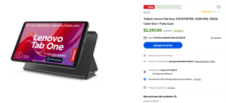 Lenovo Tab One ZAF00187MX 4GB 128GB por $2,347 | Walmart