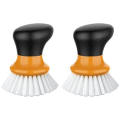 MR.SIGA SJ21930 Cepillo de cocina ergonómico, pack 2, cerdas duraderas, naranja 2.99€