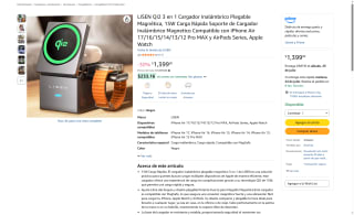 Cargador Inalámbrico 3 en 1 LISEN por $549 | Amazon