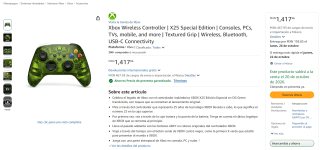 Xbox Wireless Controller X25 Special Edition por $1,934 en Amazon