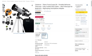 Telescopio Celestron 70mm por $1,977 | Oferta Amazon