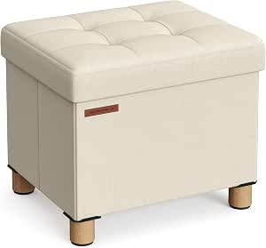 SONGMICS Puff Almacenaje 32 x 40 cm soporta hasta 300 Kg por 22.09€
