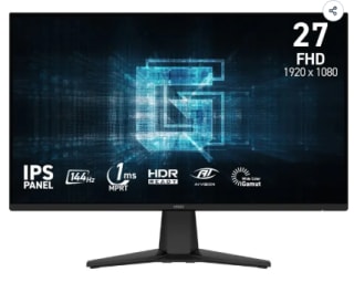 Ecran PC Gamer - MSI -27" - FHD - 144Hz - Dalle IPS - 1ms - G275L E14 à 89,99€