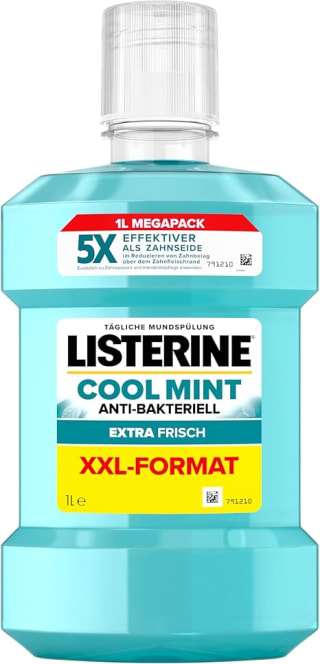 LISTERINE Cool Mint Mondwater, 1000 ml, voor €5 bij Bol