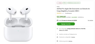 AirPods Pro 2da Gen por $3,239 | Walmart