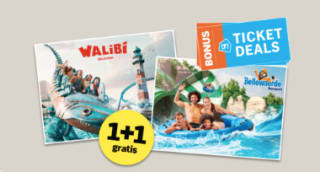1+1 gratis op Walibi Belgium & Bellewaerde Aquapark via de AH in Belgie