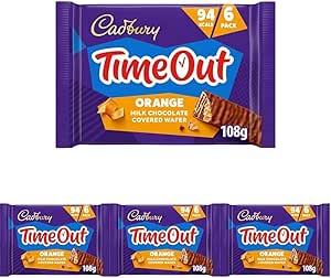 Cadbury Timeout Orange Wafer Bars 24 Pack £3.80 S&S Amazon Deal