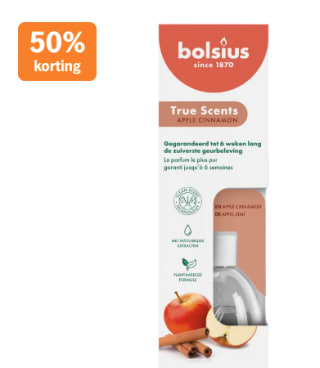 50% korting op alle Bolsius geurkaarsen en -stokjes bij Albert Heijn
