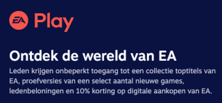 EA Play (1 maand) voor €0,99 bij Steam