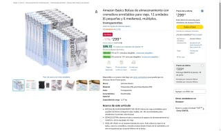 12 Bolsas de almacenamiento Amazon por $299 | Oferta Amazon