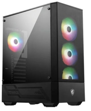 Torre PC MSI MAG FORGE 112R Cristal Templado USB 3.2 ARGB Negra por 59.99€