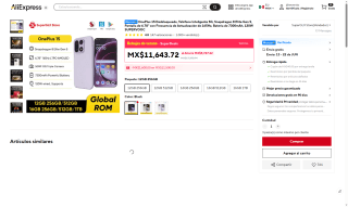 OnePlus 15 5G 6.78" 165Hz 256GB por $11,276 | AliExpress