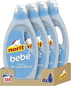 12 botes NORIT Bebé Detergente Líquido para Ropa de Bebé 384 lavados por 30.32€