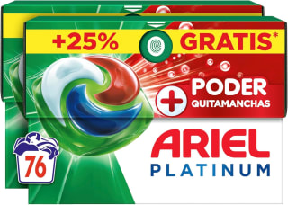 ARIEL PODS Platinum Detergente Lavadora Liquido 76 Cápsulas por 21.84€