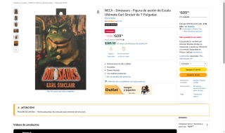Figura Earl Sinclair NECA por $610 | Amazon