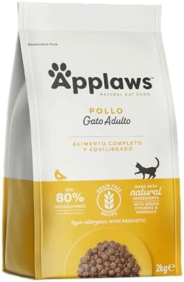2 Kg Applaws Alimento Seco Natural sin Granos Gatos Adultos, Sabor Pollo por 11.69€