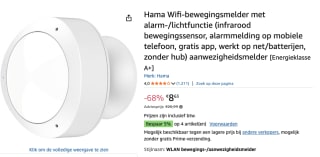 Hama WiFi Bewegingsmelder voor €8,63 bij Amazon