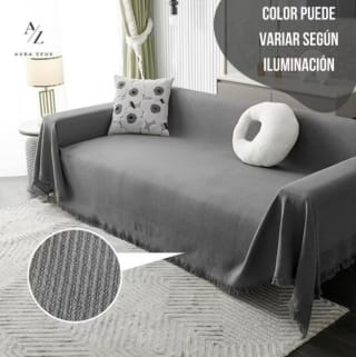 Fundas d/Sillón Medida Ajustable Cubre Sofa Az Gris 2 Cuerpos gris $15.990 MundoLider