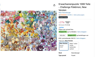 Ravensburger - Pokémon Challenge Puzzel - 1000 st -voor €10,16 bij Amazon