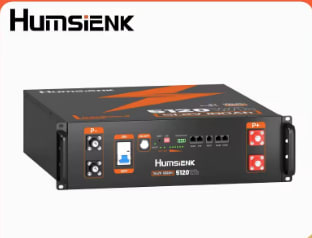 Humsienk 48V 100Ah LiFePO4 batterij voor €591,18 bij AliExpress