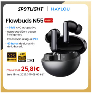 Audífonos HAYLOU Flowbuds N55 por $382 | AliExpress