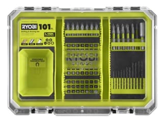 Ryobi set de perforación y atornillado (101 piezas) por $359 en Home Depot