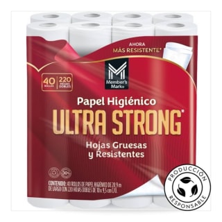 Papel Higiénico Member's Mark Ultra Strong 40 rollos Gratis en Sam's Club