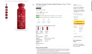 Old Spice Dynasty Premium Body Perfume por $57 | Oferta Amazon