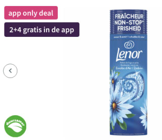 2+4 gratis Lenor geurboosters (235 g) bij Plein