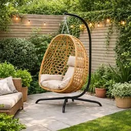 Hangstoel met standaard - bruin 103 x 105 x 195 cm voor €95 bij de Action