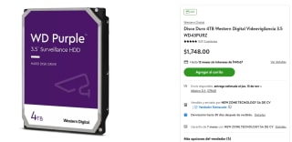 Disco Duro 4TB Western Digital por $1,748 | Oferta Bodega Aurrera