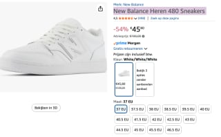 New Balance 480 Sneakers voor €45,80 bij Amazon