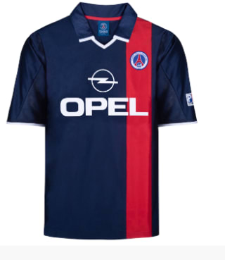 Maillot Retro officiel PSG 2001/2002 Score Draw à 39,99€