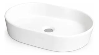Lavabo Ovalado Cerámico Blanco Lisboa por $888 | Mercado Libre
