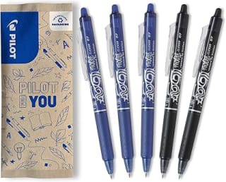 PILOT Caja 5 Frixion Ball Clicker Bolígrafo borrable 3 Azul, 2 Negro por 7,69€