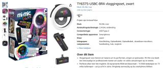 Vloggingset voor €6,69 bij Amazon